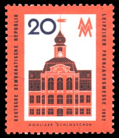 20 Pf Briefmarke: Leipziger Frühjahrsmesse 1962