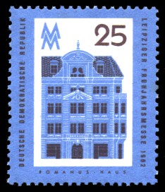 25 Pf Briefmarke: Leipziger Frühjahrsmesse 1962