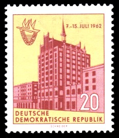 20 Pf Briefmarke: 5. Ostseewoche in Rostock 1962