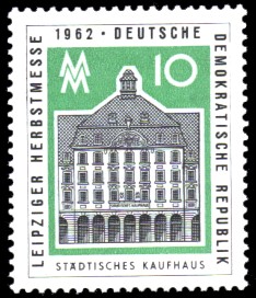 10 Pf Briefmarke: Leipziger Herbstmesse 1962