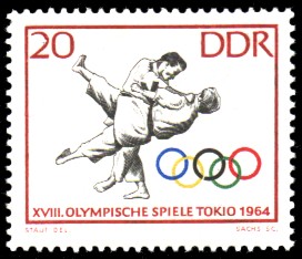 20 Pf Briefmarke: Olympische Spiele Tokio 1964