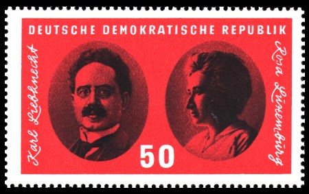 50 Pf Briefmarke: Reichskonferenz der Spartakusgruppe