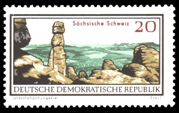 20 Pf Briefmarke: Natur- und Landschaftsschutzgebiete