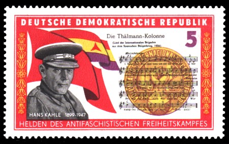 5 Pf Briefmarke: Helden des antifaschistischen Freiheitskampfes, Hans Kahle