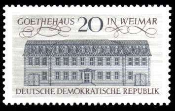 20 Pf Briefmarke: Stätten des klassischen Humanismus, Goethehaus