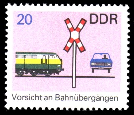 20 Pf Briefmarke: Verkehrserziehung