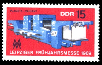 15 Pf Briefmarke: Leipziger Frühjahrsmesse 1969