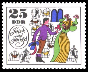 25 Pf Briefmarke: Märchen Jorinde und Joringel