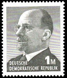 1 M Briefmarke: Walter Ulbricht