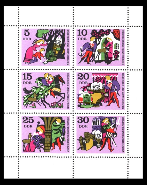  Briefmarke: Märchen-Kleinbogen Brüderchen und Schwesterchen
