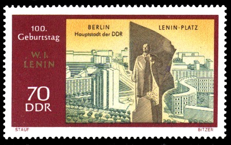 70 Pf Briefmarke: 100. Geburtstag Lenins