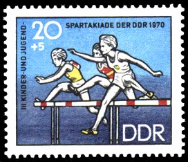 20 + 5 Pf Briefmarke: III. Kinder- und Jugendspartakiade