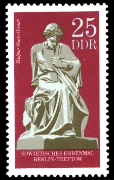 25 Pf Briefmarke: Gedenkstätte Treptow