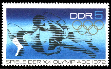 5 Pf Briefmarke: Spiele der XX. Olympiade 1972