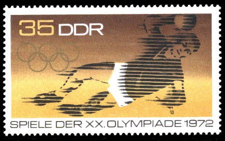 35 Pf Briefmarke: Spiele der XX. Olympiade 1972