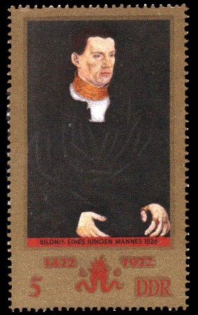 5 Pf Briefmarke: 500. Geburtstag Lucas Cranach