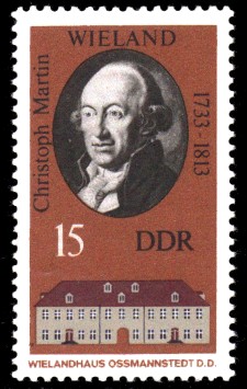 15 Pf Briefmarke: Historische Gedenkstätten in Weimar, Wielandhaus