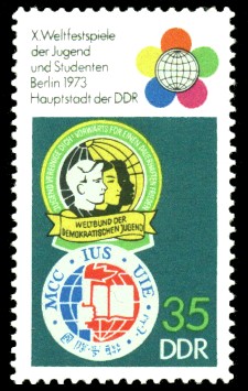 35 Pf Briefmarke: X. Weltfestspiele der Jugend und Studenten