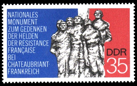 35 Pf Briefmarke: Mahn- und Gedenkstätten, Chateaubriant