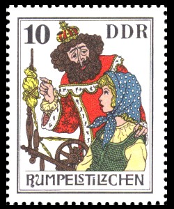10 Pf Briefmarke: Märchen - Rumpelstilzchen