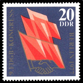 20 Pf Briefmarke: 9. FDGB-Kongress