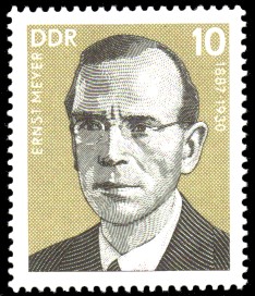 10 Pf Briefmarke: Persönlichkeiten der deutschen Arbeiterbewegung, Ernst Meyer