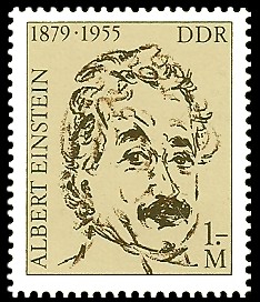 1 M Briefmarke: 100. Geburtstag Albert Einstein