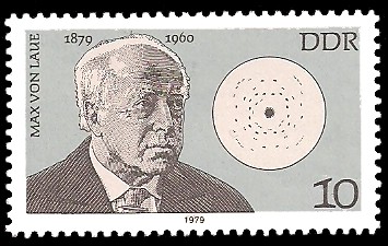 10 Pf Briefmarke: Bedeutende Persönlichkeiten, Max von Laue