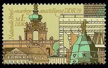 1 M Briefmarke: Nationale Briefmarkenausstellung der DDR 1979