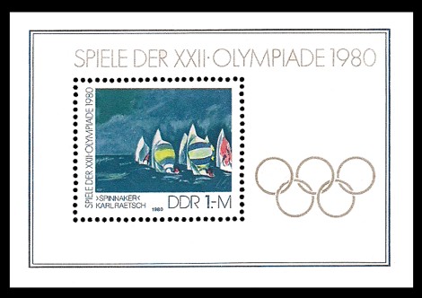  Briefmarke: Block - Spiele der XXII.Olympiade 1980 in Moskau