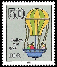 50 Pf Briefmarke: Historisches Spielzeug, Ballon