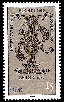 15 Pf Briefmarke: Internationale Buchkunst-Ausstellung Leipzig 1982