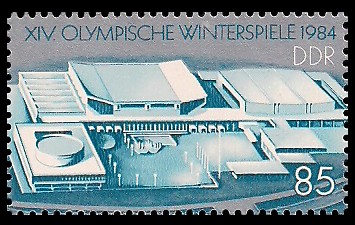 85 Pf Briefmarke: XIV. Olympische Winterspiele 1984