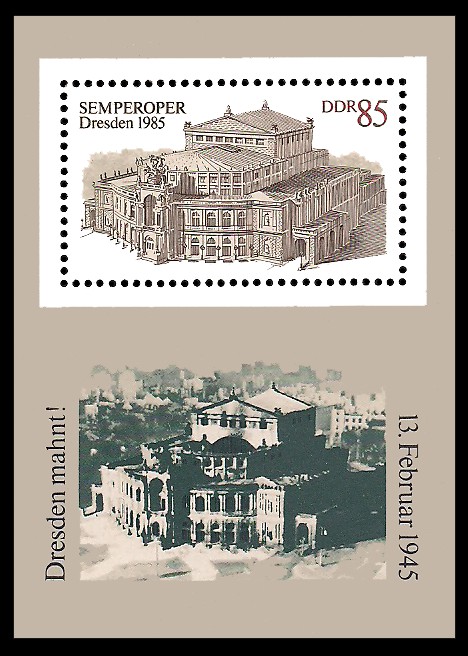  Briefmarke: Block - Wiedereröffnung Semperoper Dresden