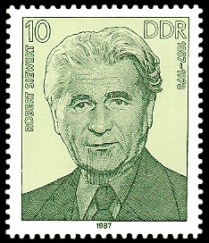 10 Pf Briefmarke: Verdienstvolle Persönlichkeiten der Arbeiterbewegung, Robert Siewert