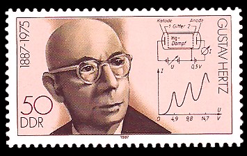50 Pf Briefmarke: Bedeutende Persönlichkeiten, Gustav Hertz