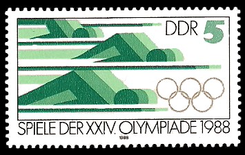 5 Pf Briefmarke: Spiele der XXIV. Olympiade 1988, Schwimmen