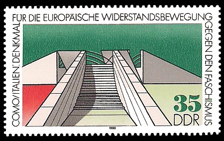 35 Pf Briefmarke: Mahn- und Gedenkstätten, Como in Italien