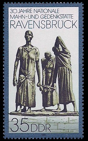 35 Pf Briefmarke: 30 Jahre Nationale Mahn- und Gedenkstätte Ravensbrück