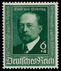 6 + 4 Pf Briefmarke: 50 Jahre Diphtherie-Serum