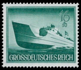 16 + 10 Pf Briefmarke: Heldengedenktag 12. März 1944