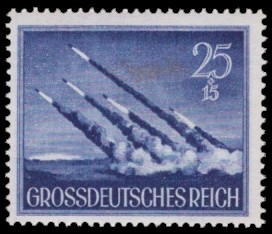 25 + 15 Pf Briefmarke: Heldengedenktag 12. März 1944