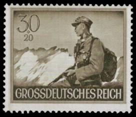 30 + 20 Pf Briefmarke: Heldengedenktag 12. März 1944