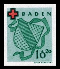 10 + 20 Pf Briefmarke: Rotes Kreuz