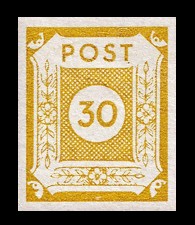 30 Pf Briefmarke: Ziffernserie IV