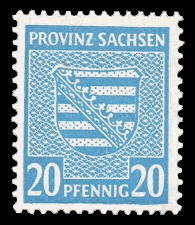 20 Pf Briefmarke: Wappenserie III, Provinzwappen