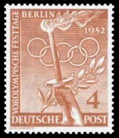 4 Pf Briefmarke: Vorolympische Festtage