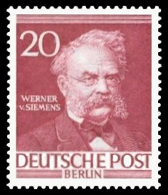 20 Pf Briefmarke: Berühmte Männer aus der Geschichte Berlins