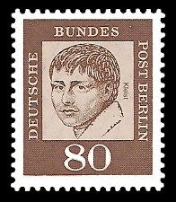 80 Pf Briefmarke: Bedeutende Deutsche