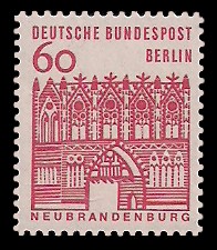 60 Pf Briefmarke: Deutsche Bauwerke